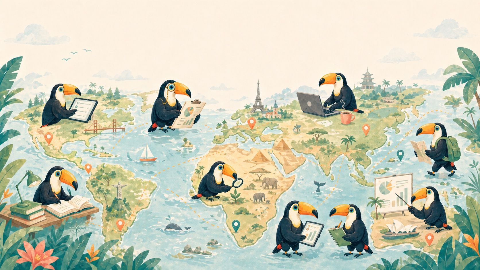 Toucans across the world — TUKANA's global readership